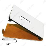 Ebeststar  housse coque etui en pu cuir a rabat + film + mini stylet pour nokia lumia 920, couleur blanc ...