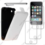 Ebeststar ® housse coque etui en pu cuir � rabat ultra fine (slim case) pour apple iphone 3gs, 3g, couleur ...
