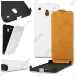 Ebeststar ® housse coque etui en pu cuir � rabat ultra fine (slim case) pour htc one mini, couleur blanc ...