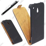 Ebeststar ® housse coque etui en pu cuir a rabat ultra fine (slim case) pour htc one mini, couleur noir ...