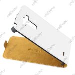 Ebeststar ® housse coque etui en pu cuir � rabat ultra fine (slim case) pour lg g3 d855, couleur blanc ...