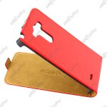 Ebeststar � housse coque etui en pu cuir a rabat ultra fine (slim case) pour lg g3 d855, couleur rouge ...