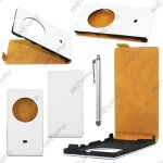 Ebeststar ® housse coque etui en pu cuir a rabat ultra fine (slim case) pour nokia lumia 1020, couleur ...