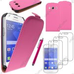 Ebeststar  housse coque etui en pu cuir a rabat ultra fine (slim case) pour samsung galaxy ace 4 sm ...