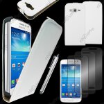 Ebeststar ® housse coque etui en pu cuir � rabat ultra fine (slim case) pour samsung galaxy core 4g ...