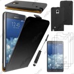 Ebeststar  housse coque etui en pu cuir a rabat ultra fine (slim case) pour samsung galaxy note edge, ...