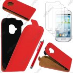 Ebeststar ® housse coque etui en pu cuir � rabat ultra fine (slim case) pour samsung galaxy s3 mini ...