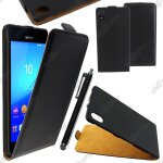 Ebeststar ® housse coque etui en pu cuir a rabat ultra fine (slim case) pour sony xperia m4 aqua, m4 ...