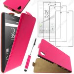 Ebeststar  housse coque etui en pu cuir a rabat ultra fine (slim case) pour sony xperia z5 premium, ...