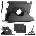 Ebeststar  housse coque etui pu cuir rotatif support rotation 360 + film + stylet pour apple ipad 4 ...