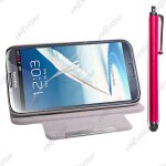 Ebeststar � housse coque etui pu cuir rotatif support rotation 360 + film + stylet pour samsung galaxy ...