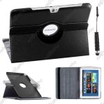 Ebeststar ® housse coque etui pu cuir rotatif avec support a rotation 360 pour samsung galaxy note 10. ...