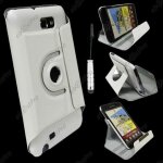Ebeststar ® housse coque etui pu cuir rotatif avec support � rotation 360 pour samsung galaxy note 2 ...