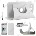 Ebeststar ® housse coque etui pu cuir rotatif avec support � rotation 360 pour samsung galaxy s3 i9300 ...