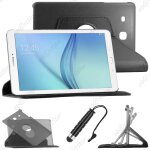 Ebeststar ® housse coque etui pu cuir rotatif avec support a rotation 360 pour samsung galaxy tab e ...