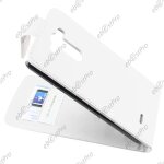 Ebeststar ® housse coque etui simili cuir � rabat vertical pour lg g3 d855, couleur blanc + stylet 3 ...