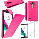 Ebeststar ® housse coque etui simili cuir � rabat vertical pour lg g4 h815, g4 dual - lte, couleur rose ...