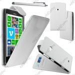 Ebeststar ® housse coque etui simili cuir � rabat vertical pour nokia lumia 625, couleur blanc + stylet ...