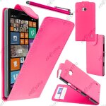 Ebeststar ® housse coque etui simili cuir � rabat vertical pour nokia lumia 930, couleur rose + stylet ...
