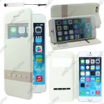 Ebeststar ® housse coque etui smart view cover type s - view portefeuille livre pour apple iphone 6s ...