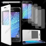 Ebeststar � housse coque etui smart view cover type s - view portefeuille livre pour samsung galaxy j1 ...
