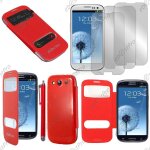 Ebeststar � housse coque etui smart view cover type s - view portefeuille livre pour samsung galaxy s3 ...