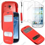 Ebeststar � housse coque etui smart view cover type s - view portefeuille livre pour samsung galaxy s3 ...