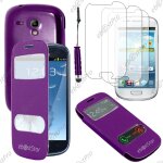 Ebeststar � housse coque etui smart view cover type s - view portefeuille livre pour samsung galaxy s3 ...