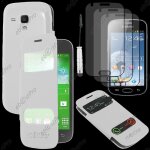 Ebeststar  housse coque etui smart view cover type s - view portefeuille livre pour samsung galaxy trend ...