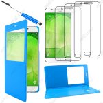 Ebeststar � housse coque etui smart view type s - view portefeuille pour samsung galaxy a8 sm - a800f, ...