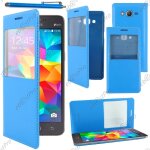 Ebeststar ® housse coque etui smart view type s - view portefeuille pour samsung galaxy grand value ...