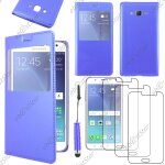 Ebeststar � housse coque etui style view portefeuille pour samsung galaxy j5 sm - j500f, couleur bleu ...