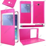 Ebeststar ® housse coque etui style view portefeuille pour samsung galaxy j5 sm - j500f, couleur rose ...