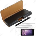 Ebeststar � housse etui clip ceinture portefeuille pour apple iphone 6s ecran 4, 7 , couleur noir + stylet ...