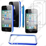 Ebeststar ® housse etui coque bumper de protection pour apple iphone 4s, 4, couleur bleu bord blanc + ... Ebeststar ® housse etui coque bumper de protection pour apple iphone 4s, 4, couleur bleu bord blanc + ...