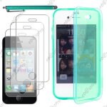 Ebeststar � housse etui coque portefeuille livre silicone gel pour apple iphone 4s, 4, couleur bleu + ...