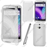 Ebeststar ® housse etui coque portefeuille livre silicone gel pour htc one m8 2014, couleur transparent ...