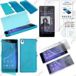 Ebeststar ® housse etui coque portefeuille livre silicone gel pour sony xperia z2 d6502, d6503, d6543, ...