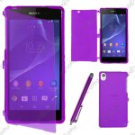 Ebeststar ® housse etui coque portefeuille livre silicone gel pour sony xperia z2 d6502, d6503, d6543, ...
