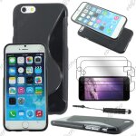 Ebeststar  housse etui coque silicone gel motif s - line protection souple pour apple iphone 6s ecran ...