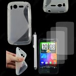 Ebeststar  housse etui coque silicone gel motif s - line protection souple pour htc desire s, g12, couleur ...