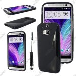Ebeststar ® housse etui coque silicone gel motif s - line protection souple pour htc one m8 2014, couleur ...