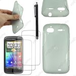 Ebeststar � housse etui coque silicone gel motif s - line protection souple pour htc sensation, g14, ...