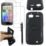 Ebeststar � housse etui coque silicone gel motif s - line protection souple pour htc sensation, g14, ...