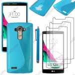 Ebeststar � housse etui coque silicone gel motif s - line protection souple pour lg g4 h815, g4 dual ...