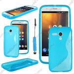 Ebeststar ® housse etui coque silicone gel motif s - line protection souple pour motorola moto g, xt1032, ...