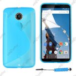 Ebeststar ® housse etui coque silicone gel motif s - line protection souple pour motorola nexus 6, nexus ...