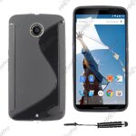Ebeststar ® housse etui coque silicone gel motif s - line protection souple pour motorola nexus 6, nexus ...
