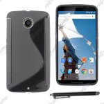 Ebeststar ® housse etui coque silicone gel motif s - line protection souple pour motorola nexus 6, nexus ...