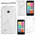 Ebeststar � housse etui coque silicone gel motif s - line protection souple pour nokia lumia 530, couleur ...